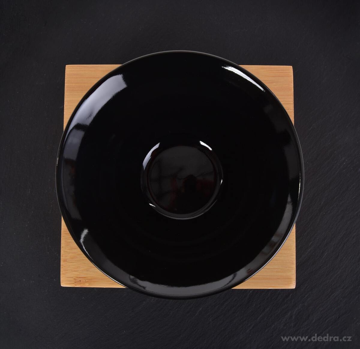 CUBORA | Aromalampa na bambusov├ęm stojanu | ─Źern├í keramika & p┼Ö├şrodn├ş elegance - obr├ízek 5 | Aromalampy | Grand M├│da