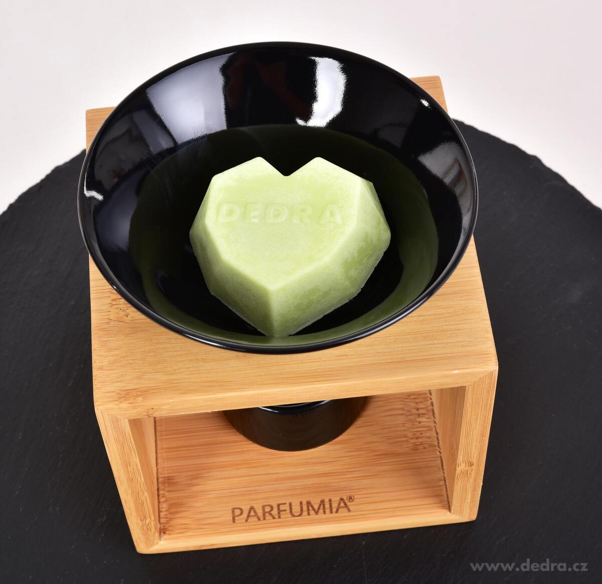 CUBORA | Aromalampa na bambusov├ęm stojanu | ─Źern├í keramika & p┼Ö├şrodn├ş elegance - obr├ízek 6 | Aromalampy | Grand M├│da