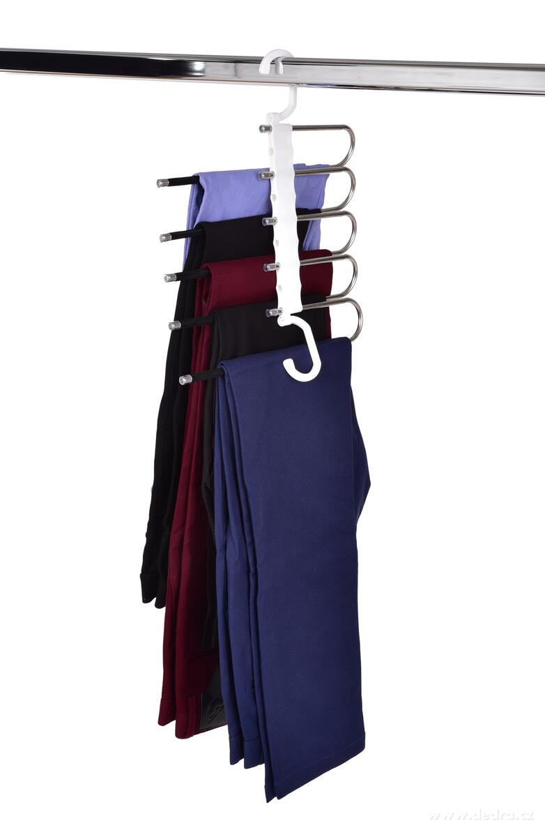 GENIUS | Teleskopick├ę ram├şnko na kalhoty | 5 ramen | ├║spora m├şsta v ┼íatn├şku - obr├ízek 2 | V─Ť┼í├íky a ram├şnka | Grand M├│da