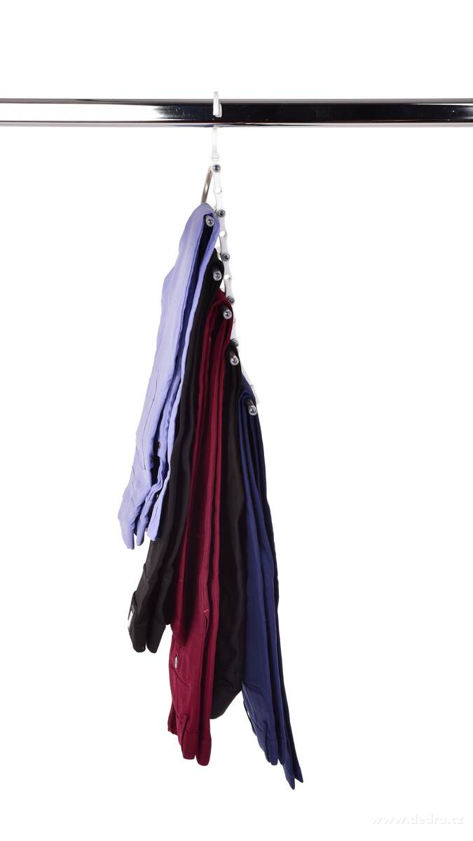 GENIUS | Teleskopick├ę ram├şnko na kalhoty | 5 ramen | ├║spora m├şsta v ┼íatn├şku - obr├ízek 5 | V─Ť┼í├íky a ram├şnka | Grand M├│da