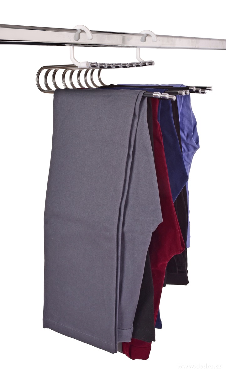 GENIUS | Teleskopick├ę ram├şnko na kalhoty | 9 ramen | ├║spora m├şsta v ┼íatn├şku - obr├ízek 2 | V─Ť┼í├íky a ram├şnka | Grand M├│da