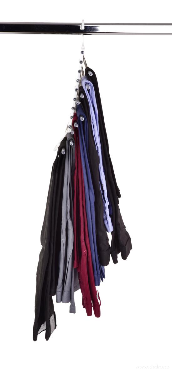 GENIUS | Teleskopick├ę ram├şnko na kalhoty | 9 ramen | ├║spora m├şsta v ┼íatn├şku - obr├ízek 5 | V─Ť┼í├íky a ram├şnka | Grand M├│da