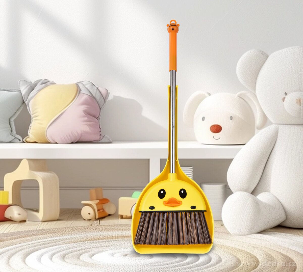 KA─îENKA | Ko┼í┼ą├ítko s hlubokou lopatkou na smet├ş | ├║klidov├í sada s dlouhou rukojet├ş - hlavn├ş obr├ízek | Smet├í─Źky a lopatky | Grand M├│da