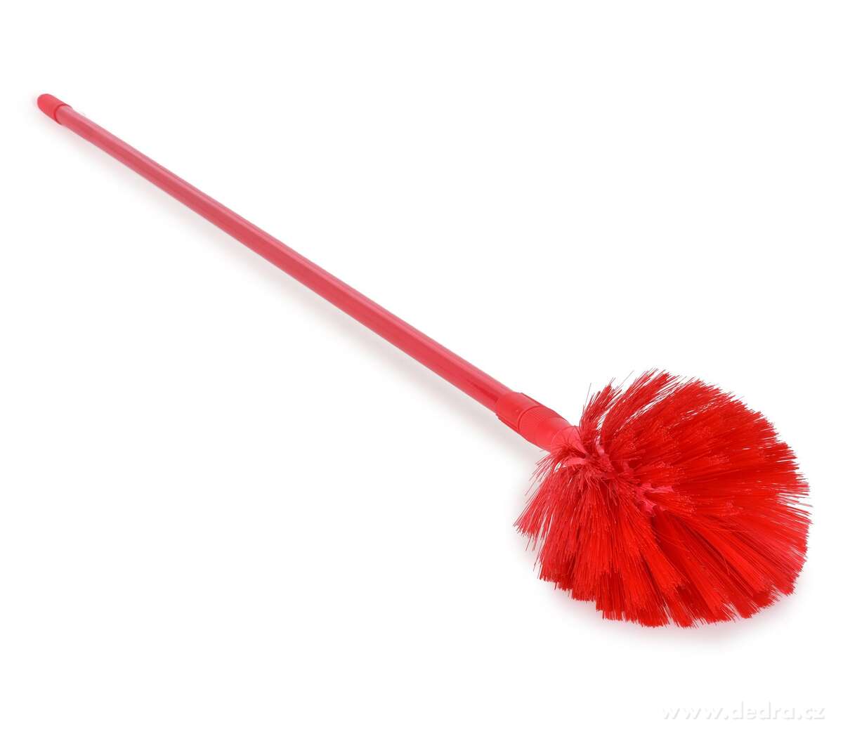 PAVU─îIN├üTOR | teleskopick├Ż vymeta─Ź pavu─Źin | nastaviteln├í d├ęlka 112ÔÇô196 cm | ─Źerven├Ż - hlavn├ş obr├ízek | Kart├í─Źe | Grand M├│da