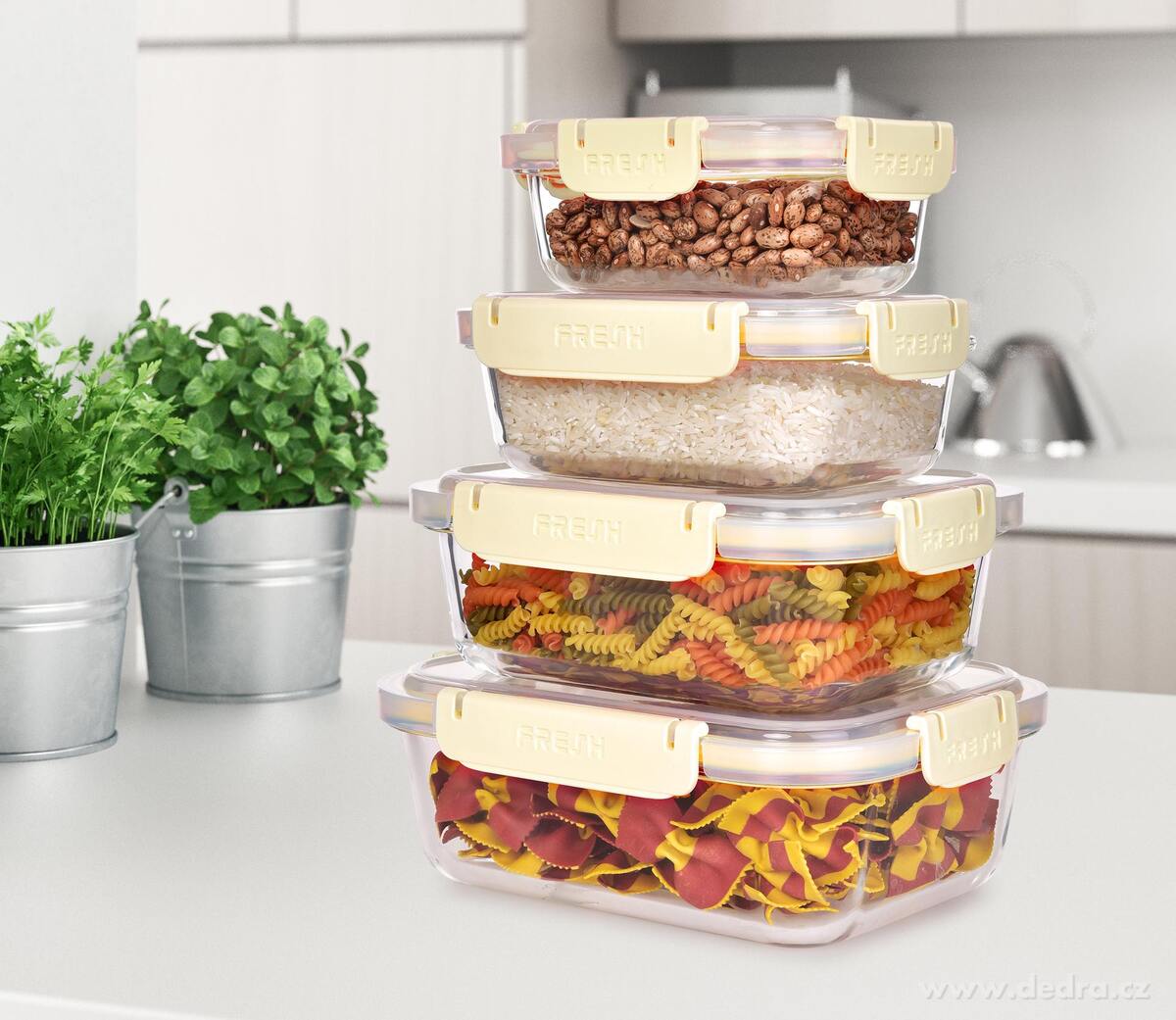 CVAK&CVAK | Sklen─Ťn├í krabi─Źka na j├şdlo 350ÔÇ»ml - obr├ízek 3 | J├şdlo a pit├ş na cesty | Grand M├│da