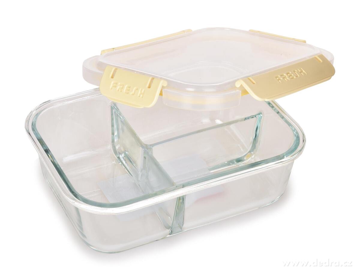 CVAK&CVAK | 3v1 D─Ťlen├í sklen─Ťn├í krabi─Źka na j├şdlo 200+200+300ÔÇ»ml - hlavn├ş obr├ízek | J├şdlo a pit├ş na cesty | Grand M├│da