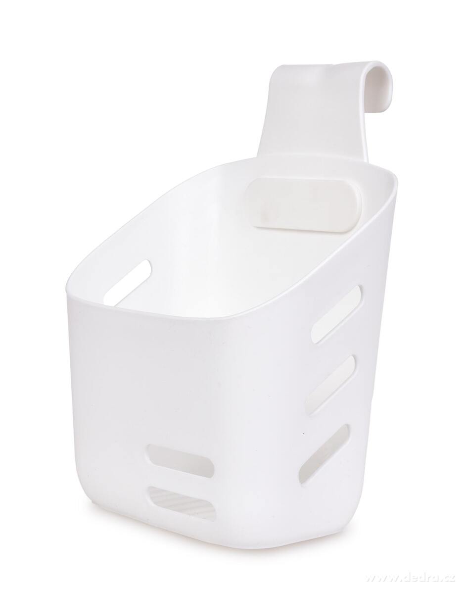 PRAKTIK, Multifunkční modulární organizér s háčkem na zavěšení, bílý, 15 cm