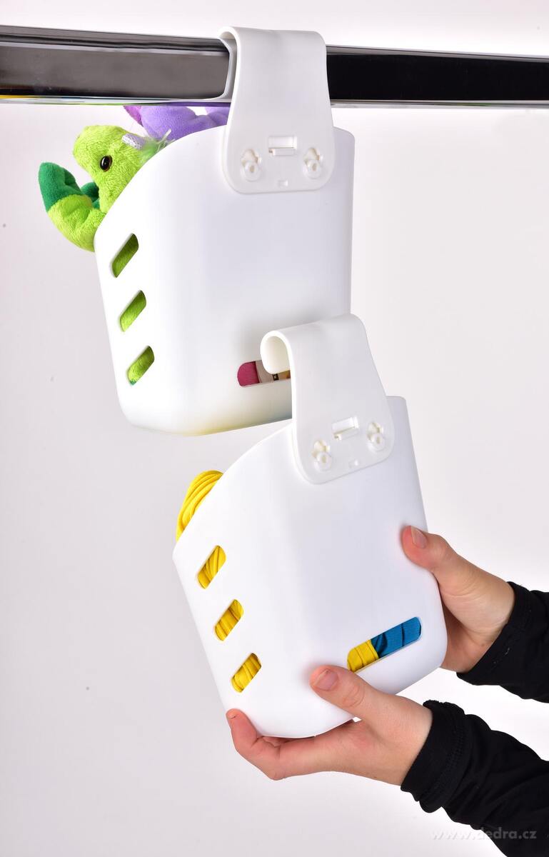 PRAKTIK | Multifunk─Źn├ş modul├írn├ş organiz├ęr s h├í─Źkem na zav─Ť┼íen├ş | b├şl├Ż | 15 cm - obr├ízek 6 | Skladov├ín├ş potravin ­čŹ▒ | Grand M├│da