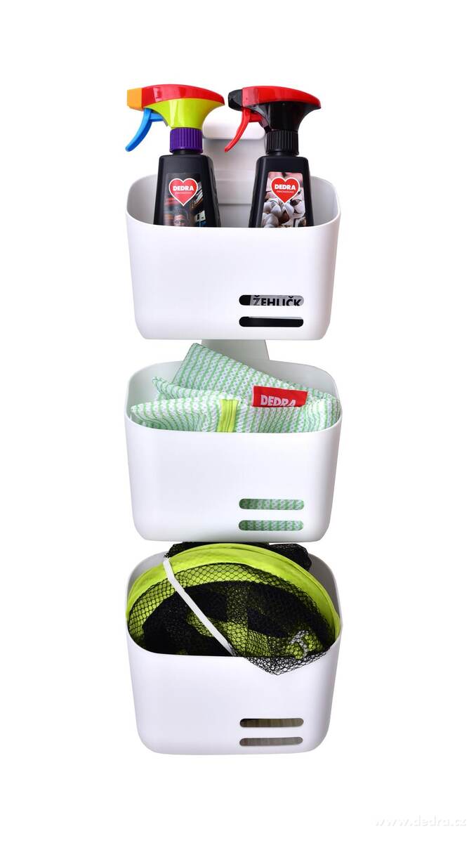 PRAKTIK | Multifunk─Źn├ş modul├írn├ş organiz├ęr s h├í─Źkem na zav─Ť┼íen├ş | b├şl├Ż | 21 cm - obr├ízek 6 | Skladov├ín├ş potravin ­čŹ▒ | Grand M├│da