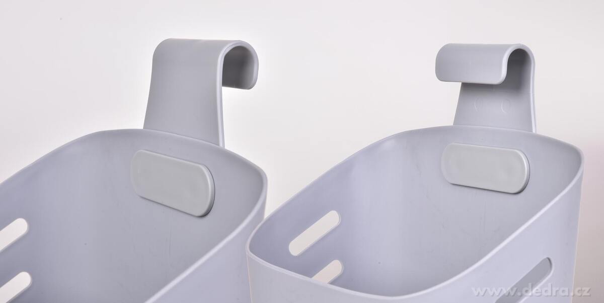 PRAKTIK | Multifunk─Źn├ş modul├írn├ş organiz├ęr s h├í─Źkem na zav─Ť┼íen├ş | ┼íed├Ż | 21 cm - obr├ízek 6 | Skladov├ín├ş potravin ­čŹ▒ | Grand M├│da