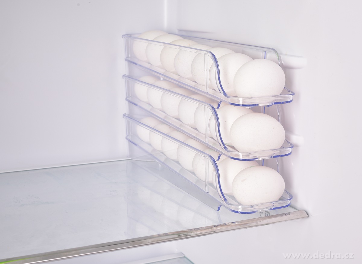 EGGY | Samosp├ídov├Ż box na vaj├ş─Źka 3patrov├Ż | Z├ísobn├şk na vejce do lednice s automatick├Żm posunem - hlavn├ş obr├ízek | Na vejce | Grand M├│da