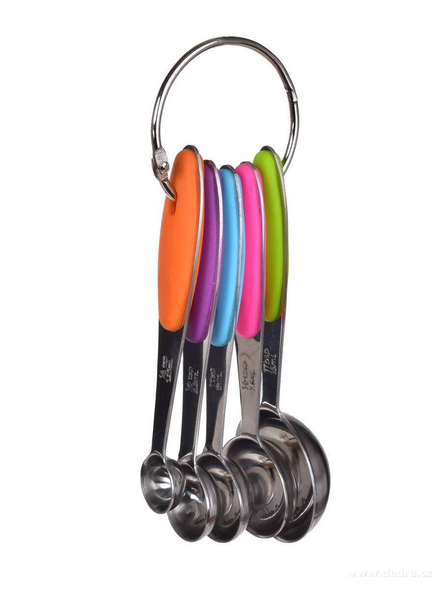 L┼ŻI─îKOM─ÜRKY | sada 5 nerezov├Żch odm─Ťrek | barevn├ę rukojeti pro snadn├ę rozli┼íen├ş l┼żi─Źek a l┼żic - obr├ízek 2 | Va┼Öen├ş ­čąś | Grand M├│da