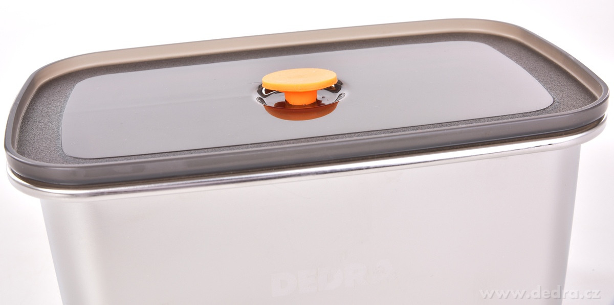 GOURMET | nerezov├í hermetick├í d├│za na potraviny se silikonov├Żm t─Ťsn─Ťn├şm | 1,3 L - obr├ízek 4 | J├şdlo a pit├ş na cesty | Grand M├│da