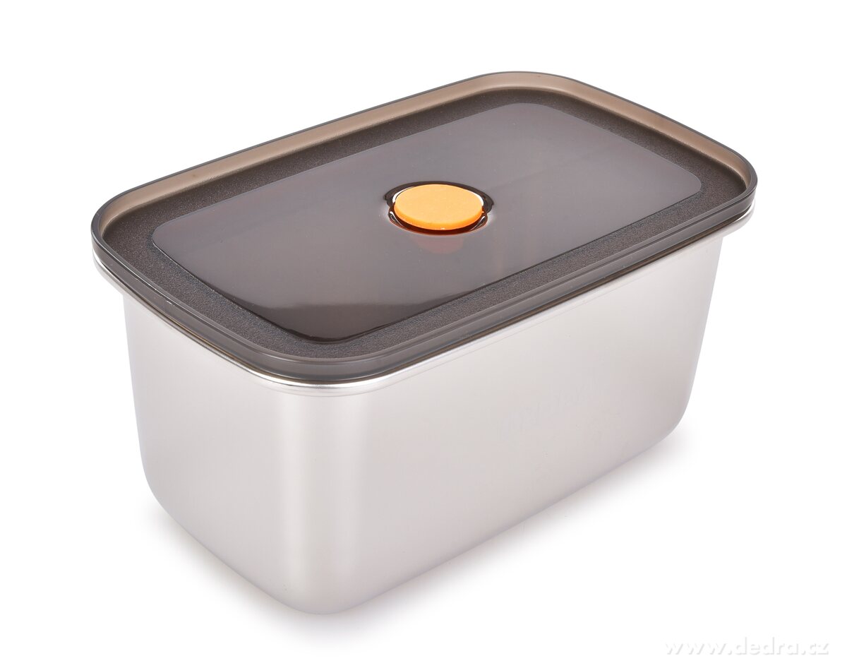 GOURMET | nerezov├í hermetick├í d├│za na potraviny se silikonov├Żm t─Ťsn─Ťn├şm | 1,3 L - obr├ízek 6 | J├şdlo a pit├ş na cesty | Grand M├│da