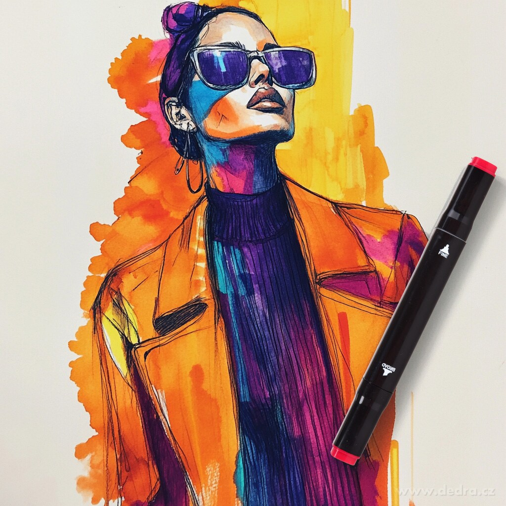 ART | Sada 24 ks oboustrann├Żch alkoholov├Żch fix┼» v textiln├şm pouzd┼Öe | tenk├Ż & ┼íirok├Ż hrot | pro ilustrace, manga & design - obr├ízek 4 | Kancel├í┼Ösk├ę pot┼Öeby | Grand M├│da