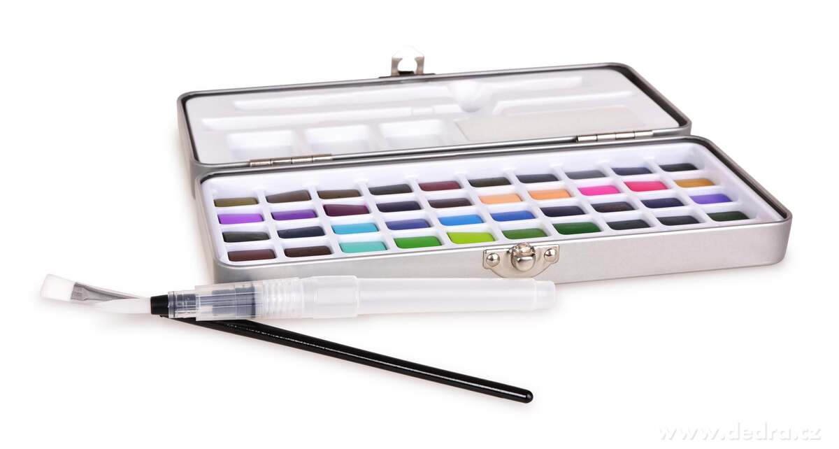ART | Profesion├íln├ş sada 50 ks akvarelov├Żch barev v kovov├ę kazet─Ť | nejvy┼í┼í├ş kvalita pro um─Ťlce v┼íech ├║rovn├ş - obr├ízek 2 | ┼ákoln├ş pot┼Öeby ÔťĆ´ŞĆ | Grand M├│da