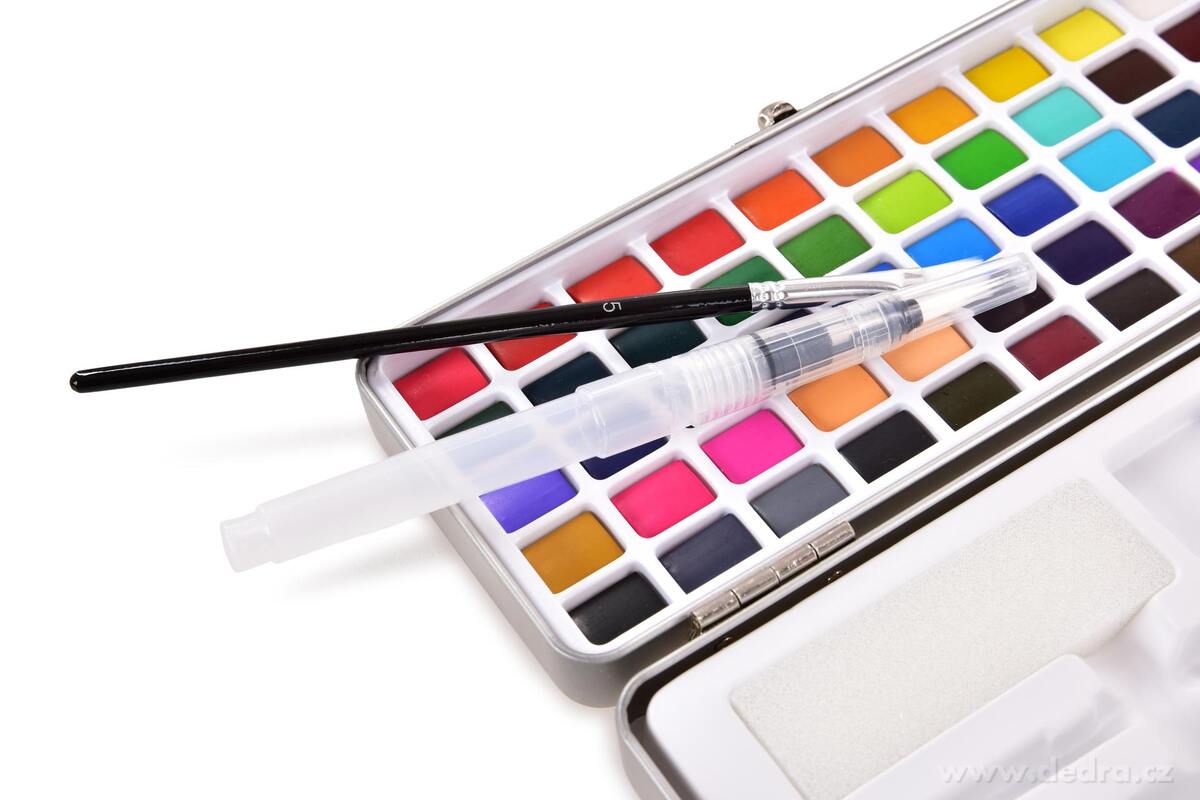 ART | Profesion├íln├ş sada 50 ks akvarelov├Żch barev v kovov├ę kazet─Ť | nejvy┼í┼í├ş kvalita pro um─Ťlce v┼íech ├║rovn├ş - obr├ízek 4 | ┼ákoln├ş pot┼Öeby ÔťĆ´ŞĆ | Grand M├│da