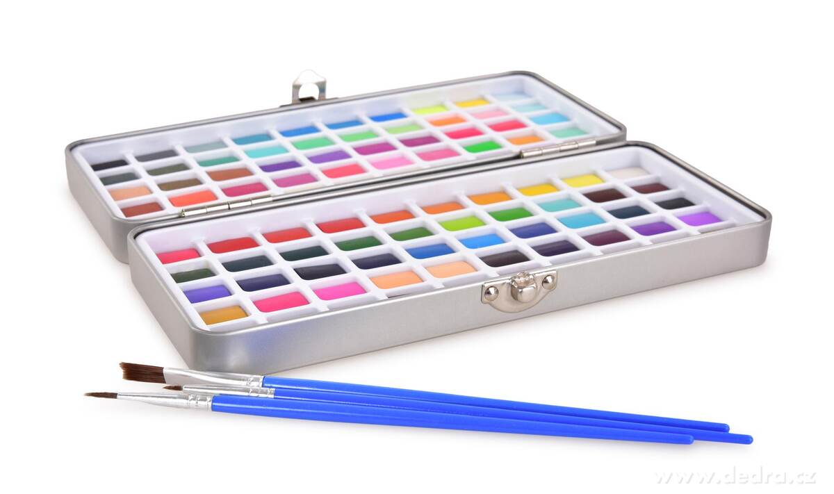 ART | Profesion├íln├ş sada 100 ks akvarelov├Żch barev v kovov├ę kazet─Ť | nejvy┼í┼í├ş kvalita pro um─Ťlce v┼íech ├║rovn├ş - obr├ízek 2 | ┼ákoln├ş pot┼Öeby ÔťĆ´ŞĆ | Grand M├│da