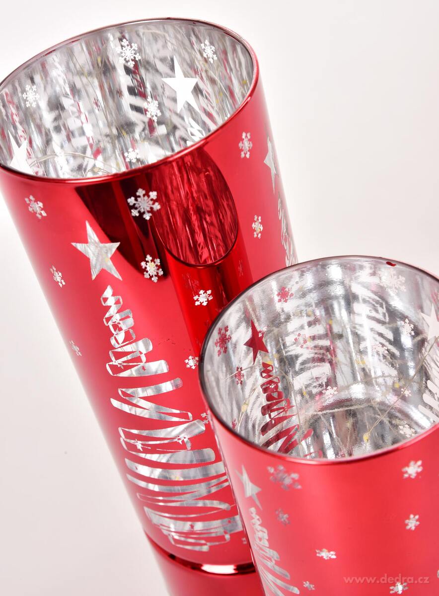 SV─ÜT├ŁLKA ZIMN├ŹHO STROMKU | LED sklen─Ťn├Ż sv├şcen | 25 cm - obr├ízek 6 | Sv├şt├şc├ş LED dekorace | Grand M├│da