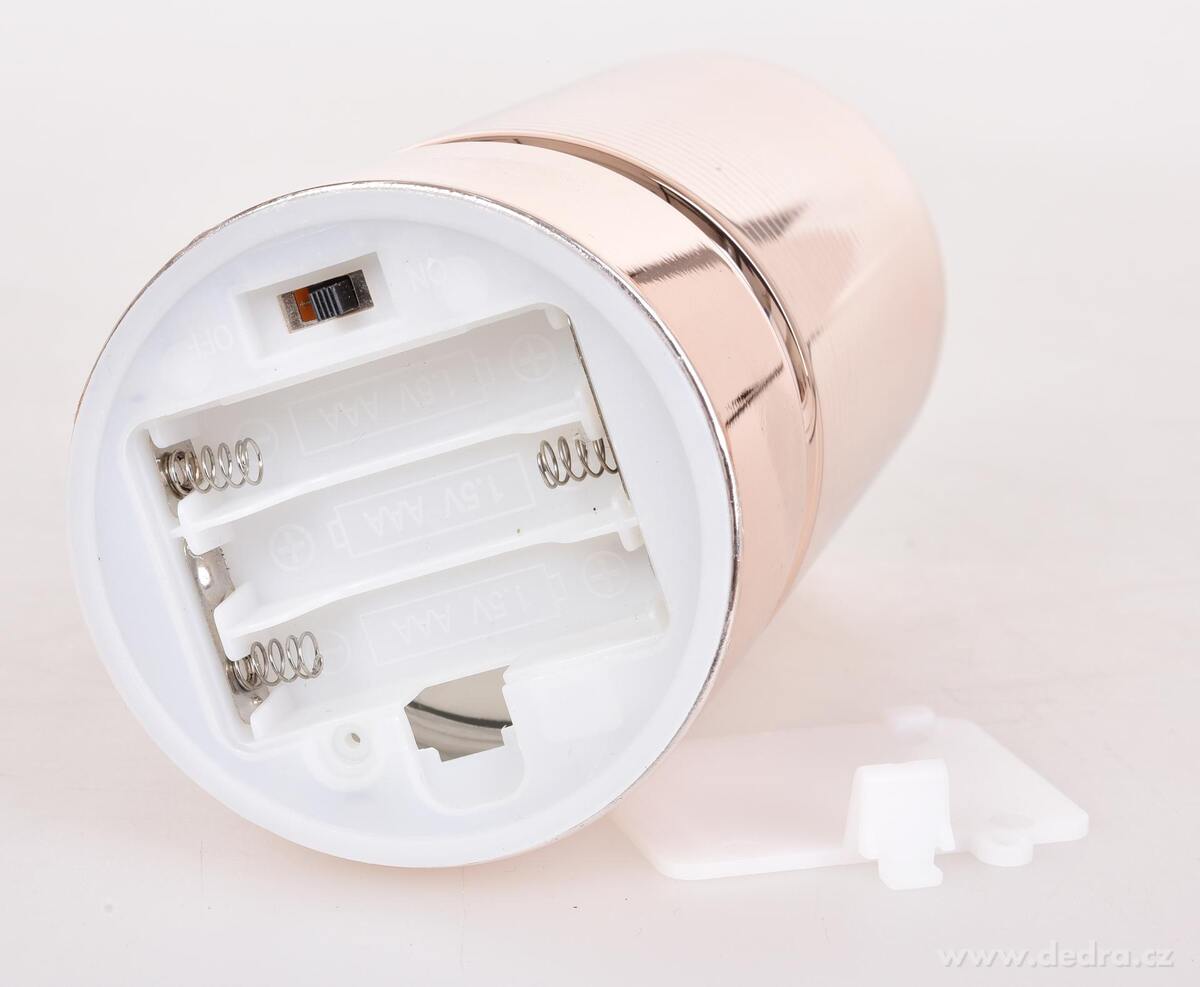 ILUMIN├ë | 15 cm sklen─Ťn├Ż sv├şcen s LED osv─Ťtlen├şm | leskl├Ż b├ę┼żov├Ż dekor - obr├ízek 6 | Sv├şcny | Grand M├│da