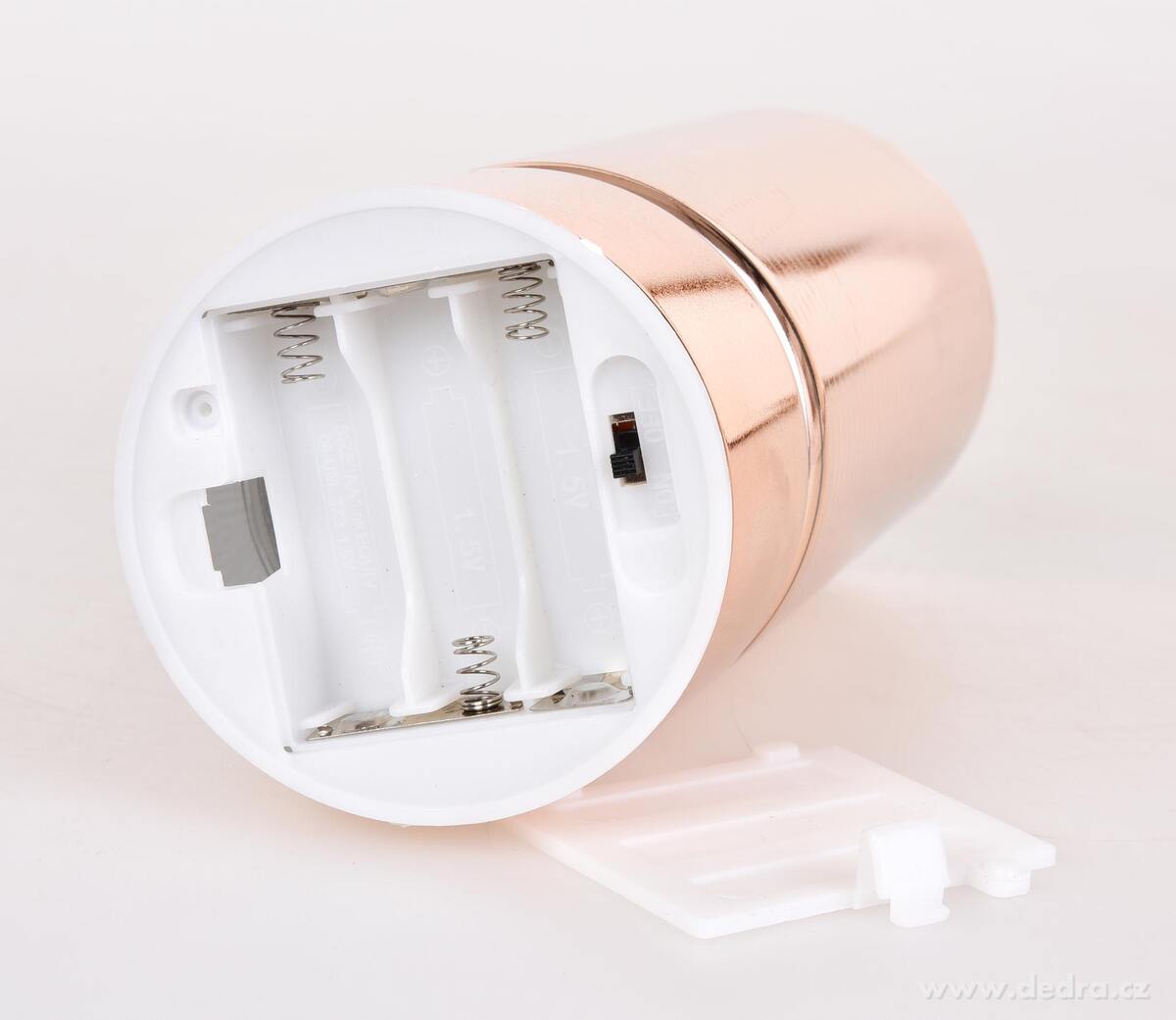 ILUMIN├ë | 20 cm sklen─Ťn├Ż sv├şcen s LED osv─Ťtlen├şm | leskl├Ż b├ę┼żov├Ż dekor - obr├ízek 4 | Sv├şcny | Grand M├│da