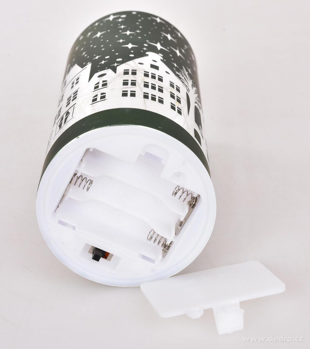 ZIMN├Ź M─ÜSTE─îKO | LED sklen─Ťn├Ż sv├şcen | zelen├Ż | 15 cm - obr├ízek 6 | Sv├şcny | Grand M├│da