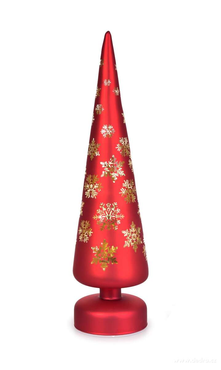 ZIMN├Ź HV─ÜZDA | LED sv├şt├şc├ş strome─Źek | ─Źerven├Ż | 34 cm - obr├ízek 2 | Sv├şt├şc├ş LED dekorace | Grand M├│da