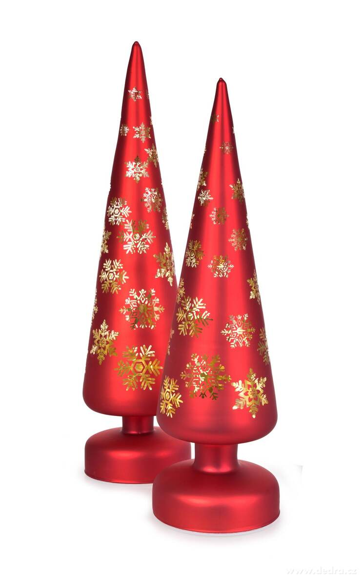 ZIMN├Ź HV─ÜZDA | LED sv├şt├şc├ş strome─Źek | ─Źerven├Ż | 34 cm - obr├ízek 3 | Sv├şt├şc├ş LED dekorace | Grand M├│da