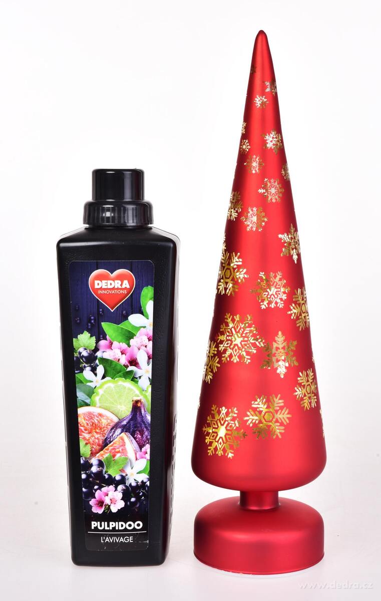 ZIMN├Ź HV─ÜZDA | LED sv├şt├şc├ş strome─Źek | ─Źerven├Ż | 34 cm - obr├ízek 5 | Sv├şt├şc├ş LED dekorace | Grand M├│da