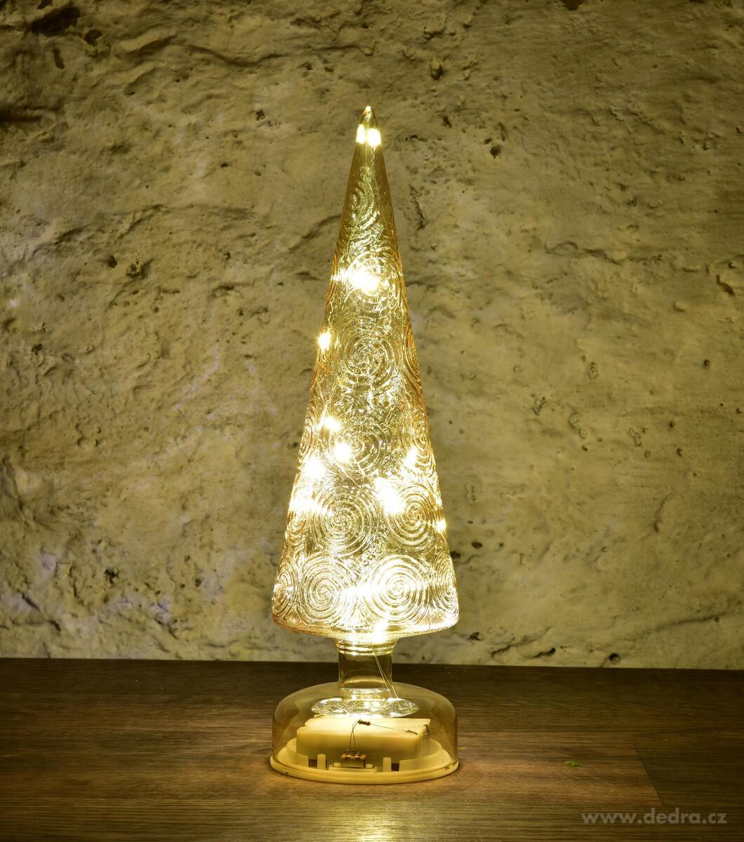 AURELIA | 31 cm LED sv├şt├şc├ş strome─Źek | zlat├Ż dekor - hlavn├ş obr├ízek | Sv├şcny | Grand M├│da