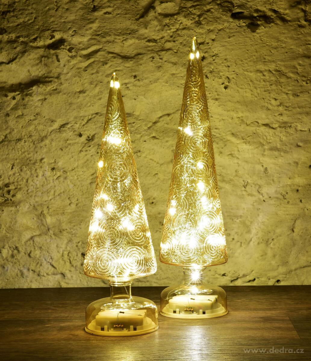 AURELIA | 31 cm LED sv├şt├şc├ş strome─Źek | zlat├Ż dekor - obr├ízek 3 | Sv├şcny | Grand M├│da