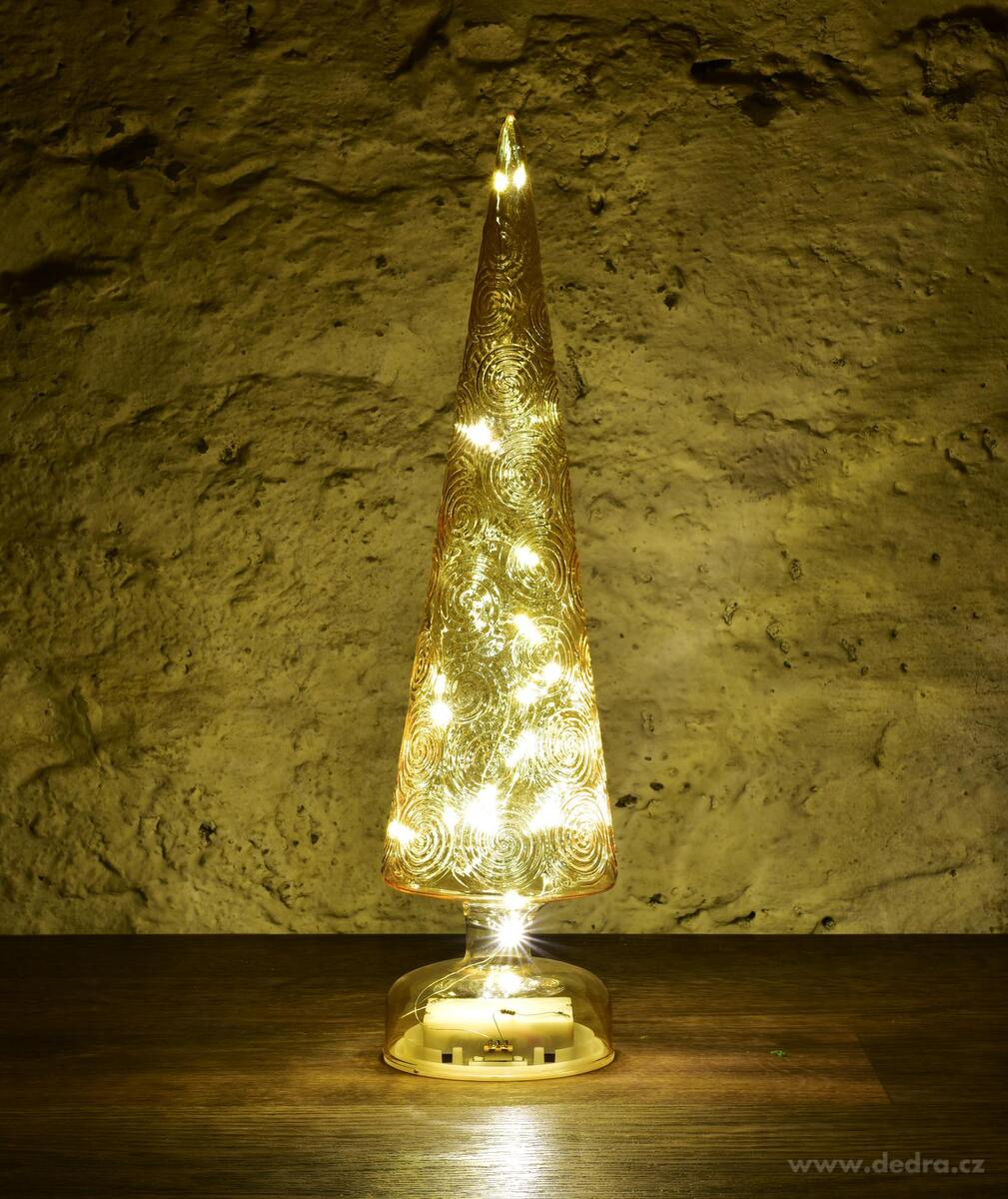 AURELIA | 36 cm LED sv├şt├şc├ş strome─Źek | zlat├Ż dekor - hlavn├ş obr├ízek | Sv├şcny | Grand M├│da