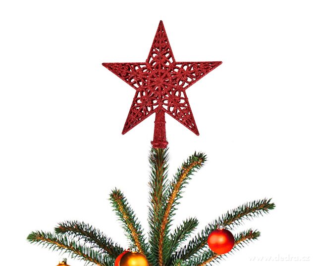 V├üNO─îN├Ź KORUNA | hv─Ťzda na stromek | ─Źerven├í krajkov├í t┼Öpytiv├í - obr├ízek 3 | Tradi─Źn├ş odst├şny V├ínoc | Grand M├│da