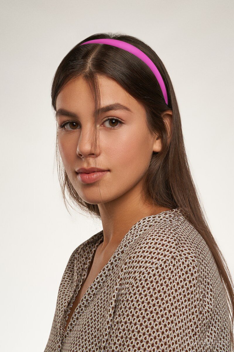 HAIRÉLLE, plastová čelenka do vlasů, růžová – náhled 3 | Grand Móda