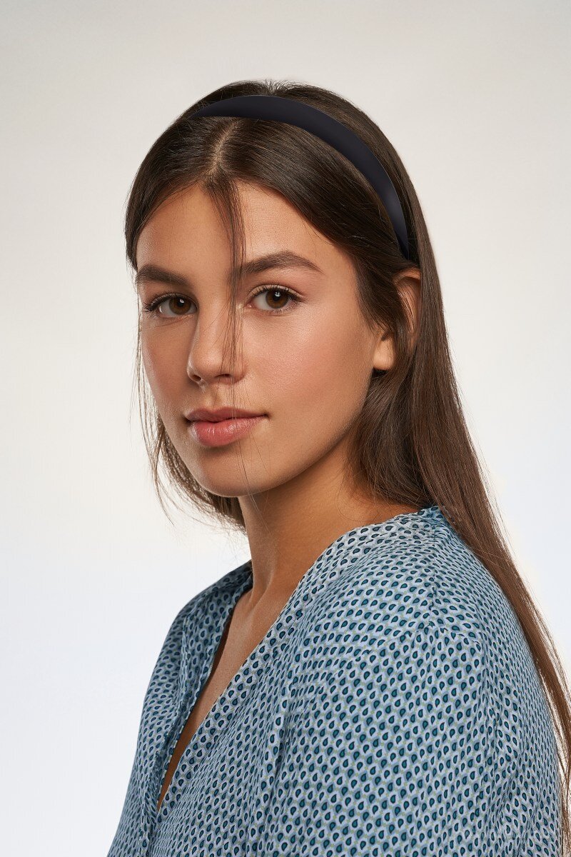 HAIRÉLLE, sada 3 ks plastových čelenek do vlasů, černý design & hřebínky – náhled 3 | Grand Móda