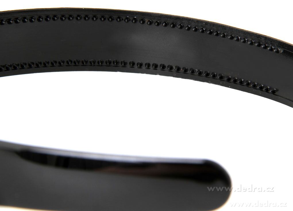 HAIRÉLLE, sada 3 ks plastových čelenek do vlasů, černý design & hřebínky – náhled 5 | Grand Móda