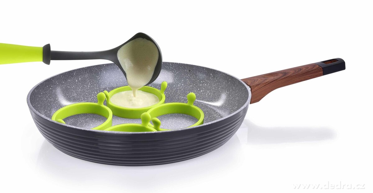 1 kus silikonový lívanečník na smažení lívanců a vajec na pánvi, 9 cm – náhled 3 | Grand Móda