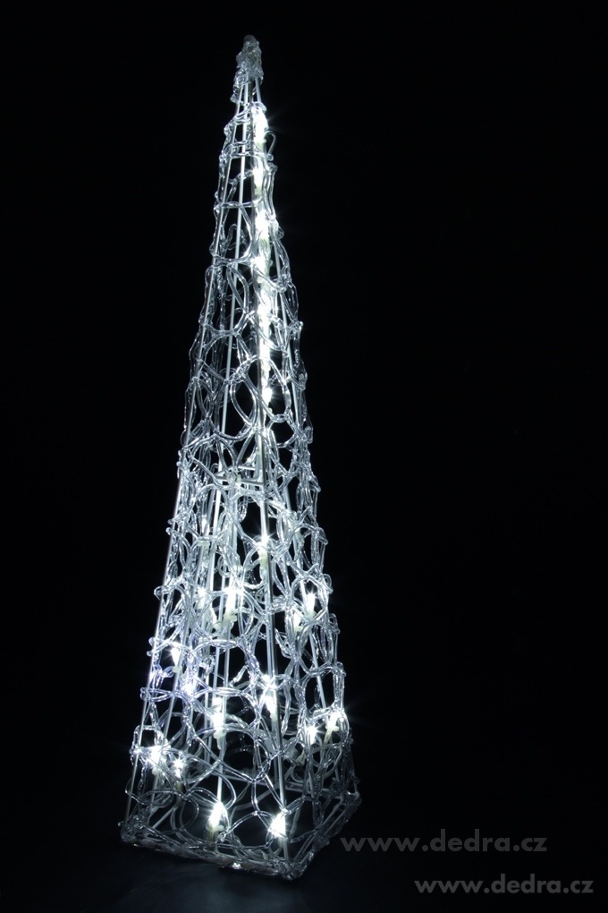 Stojící jehlan 60 cm, 30 LED diod | Svítící LED dekorace | Grand Móda