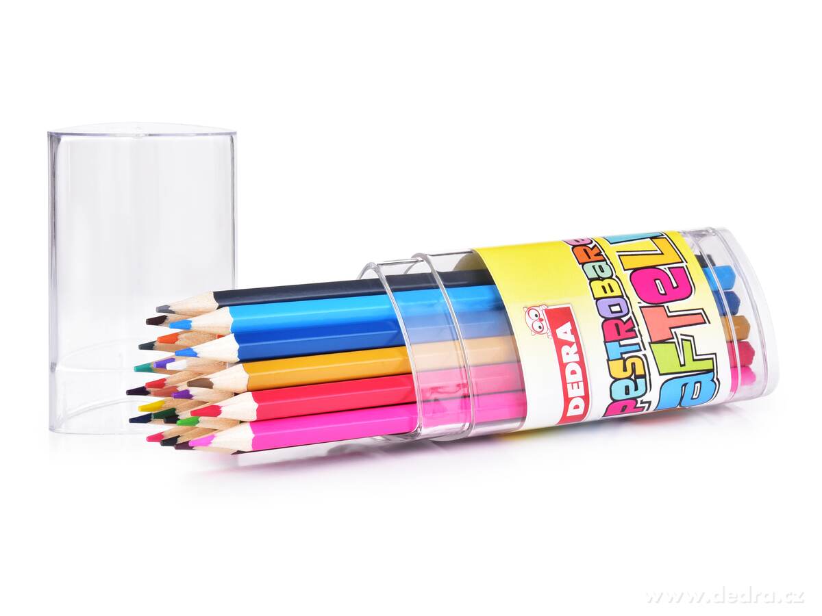 ART, 24 ks pastelky v pevném plastovém pouzdře, šestihranné & syté barvy – náhled 6 | Grand Móda