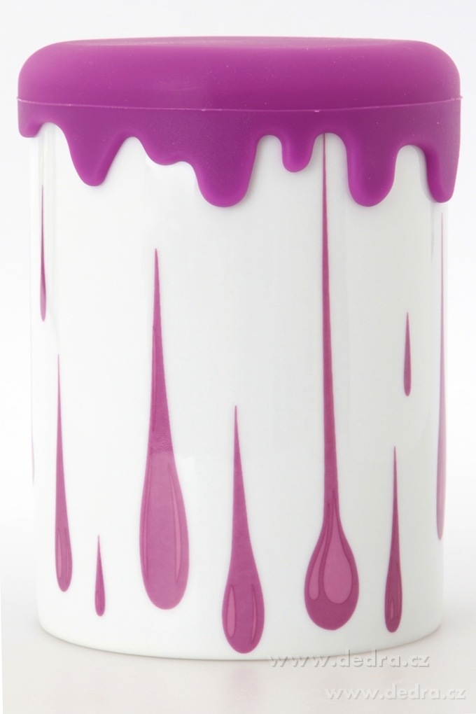 1000 ml velká dóza z porcelánu, silikonové víko, HRNEČKU VAŘ! – náhled 3 | Grand Móda