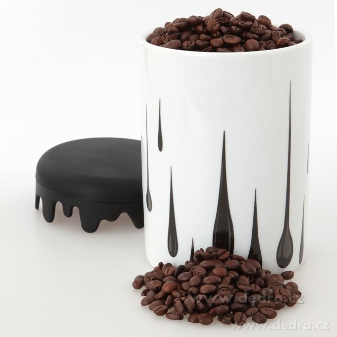 1000 ml velká dóza z porcelánu, silikonové víko, HRNEČKU VAŘ! – náhled 2 | Grand Móda