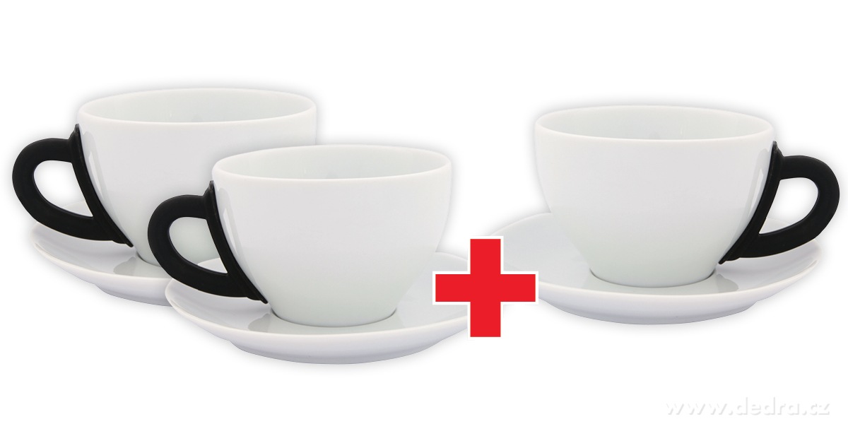 Sada 2+1 ZDARMA porcelánový hrnek s podšálkem | Hrnky a íálky | Grand Móda