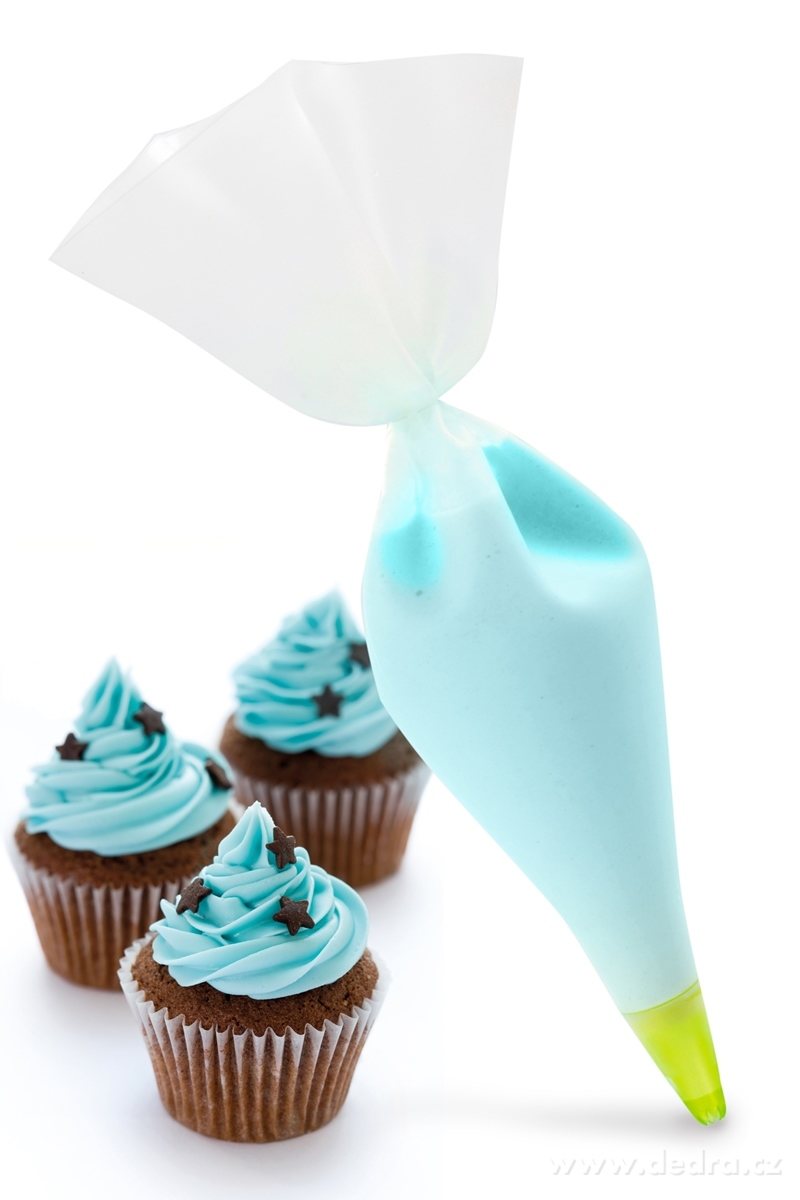 CREMO, silikonový omyvatelný zdobicí sáček + 5 špiček, pro profi zdobení dezertů | Zdobení a cukrářské pomůcky | Grand Móda