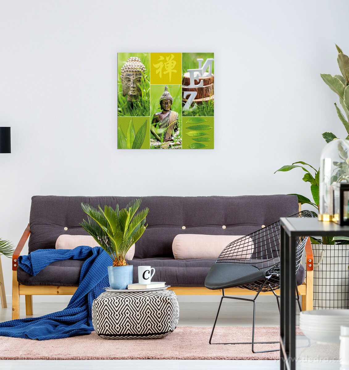 GREEN SERENITY, nástěnný obraz, 60 x 60 cm – náhled 3 | Grand Móda