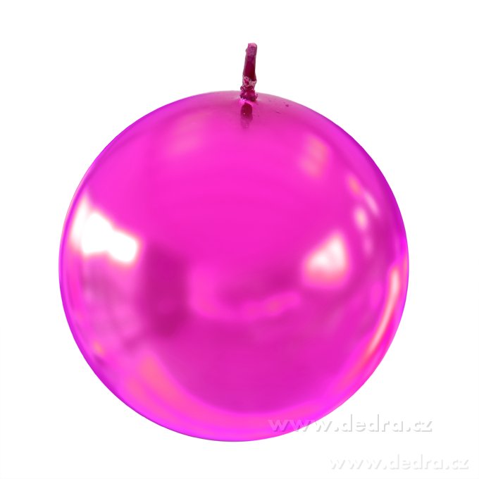 Kulatá svíčka, vysokého lesku