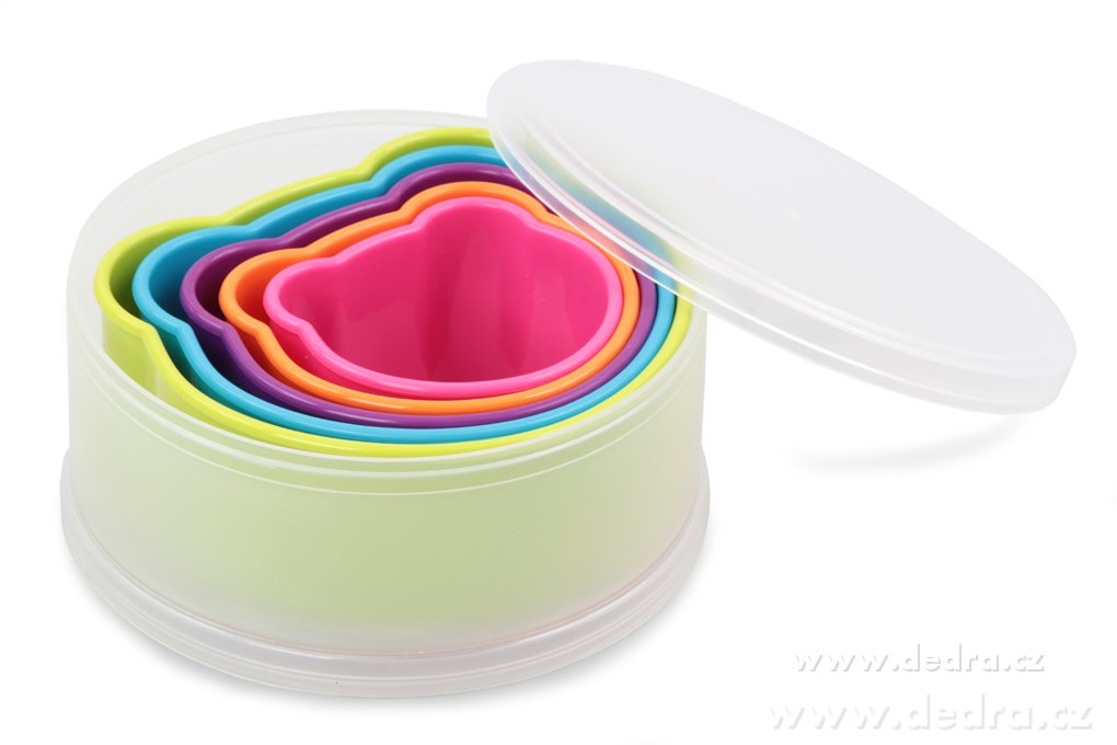 MEDVÍDCI/KOČIČKY vykrajovátka 5 ks, v praktické dóze – náhled 6 | Grand Móda