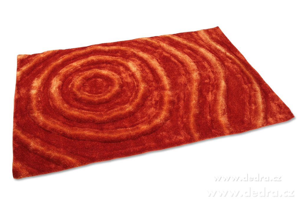 SHARON 3D koberec s dlouhým vlasem, oranžový, 160x230 cm | Kusové koberce | Grand Móda