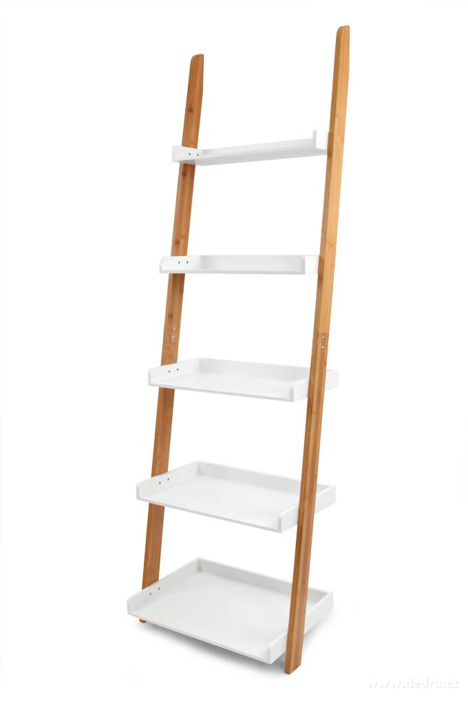 GoEco®, 178 cm, bambusový opěrný regál s 5 policemi – náhled 2 | Grand Móda
