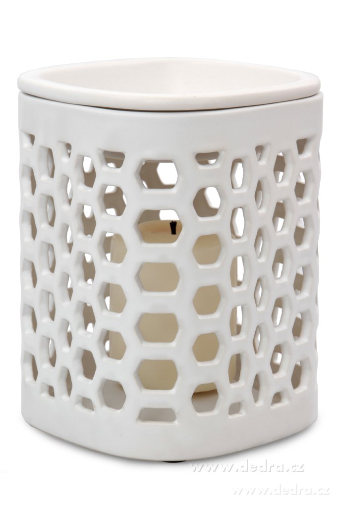 BLOCK - bílá, keramická aromalampa – náhled 2 | Grand Móda