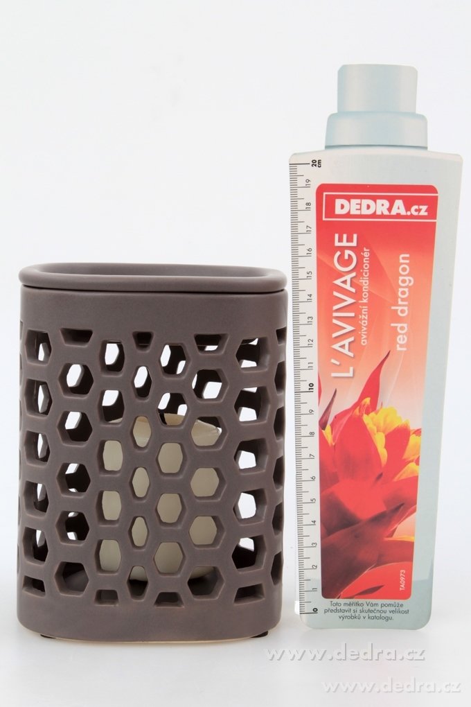 BLOCK - šedohnědá, keramická aromalampa – náhled 3 | Grand Móda